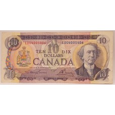 CANADA 1971 . TEN 10 DOLLARS BANKNOTE . LAWSON / BOUEY